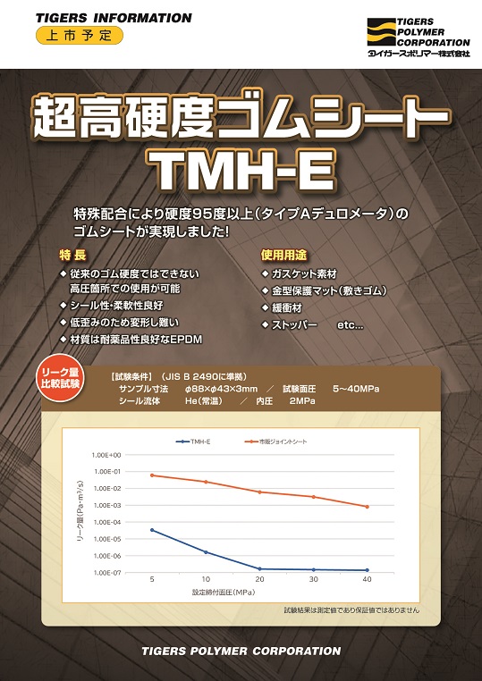 超高硬度ゴム＜ＴＭＨ－Ｅ＞表紙